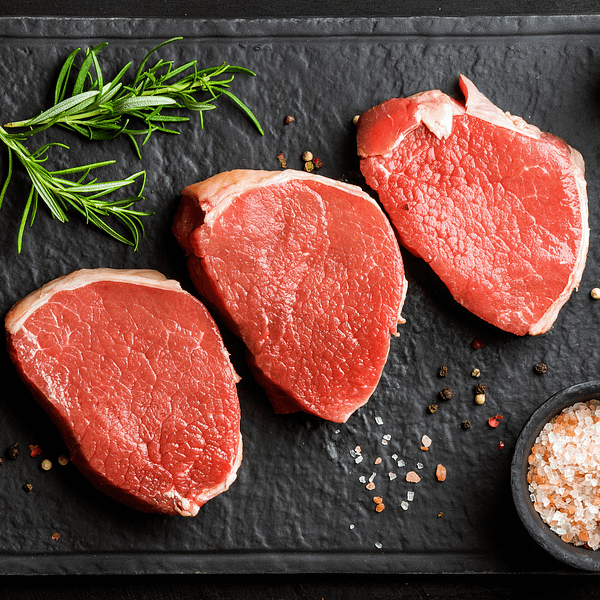 Eye of Round Steak 5-6oz Pk